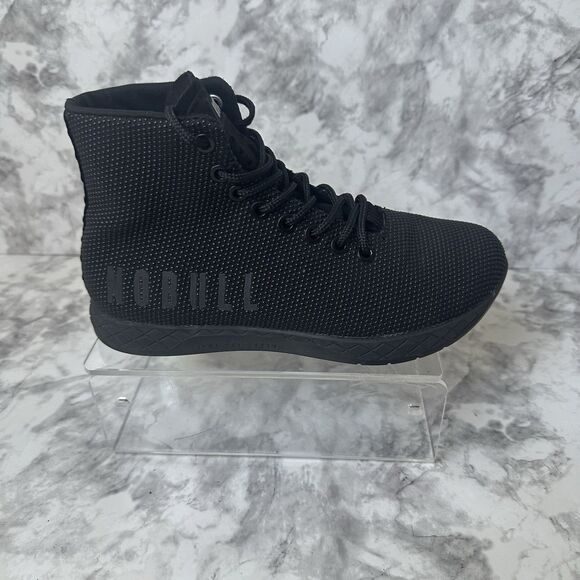 NOBULL Mens High Top Trainers Black Mesh Athletic Gym Sneakers Minimalist Style - Picture 13 of 16